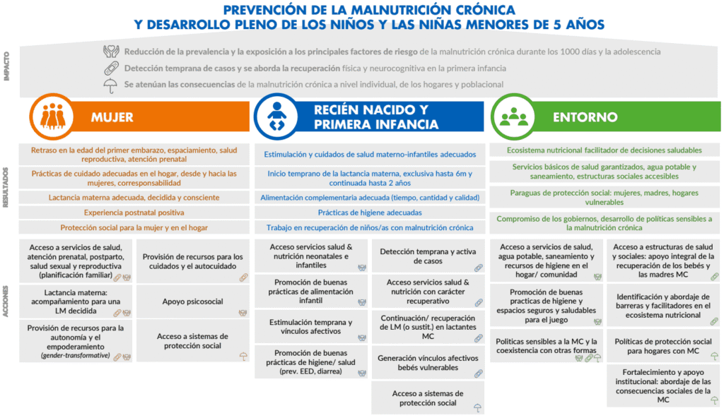 Marco de acción para la desnutrición crónica