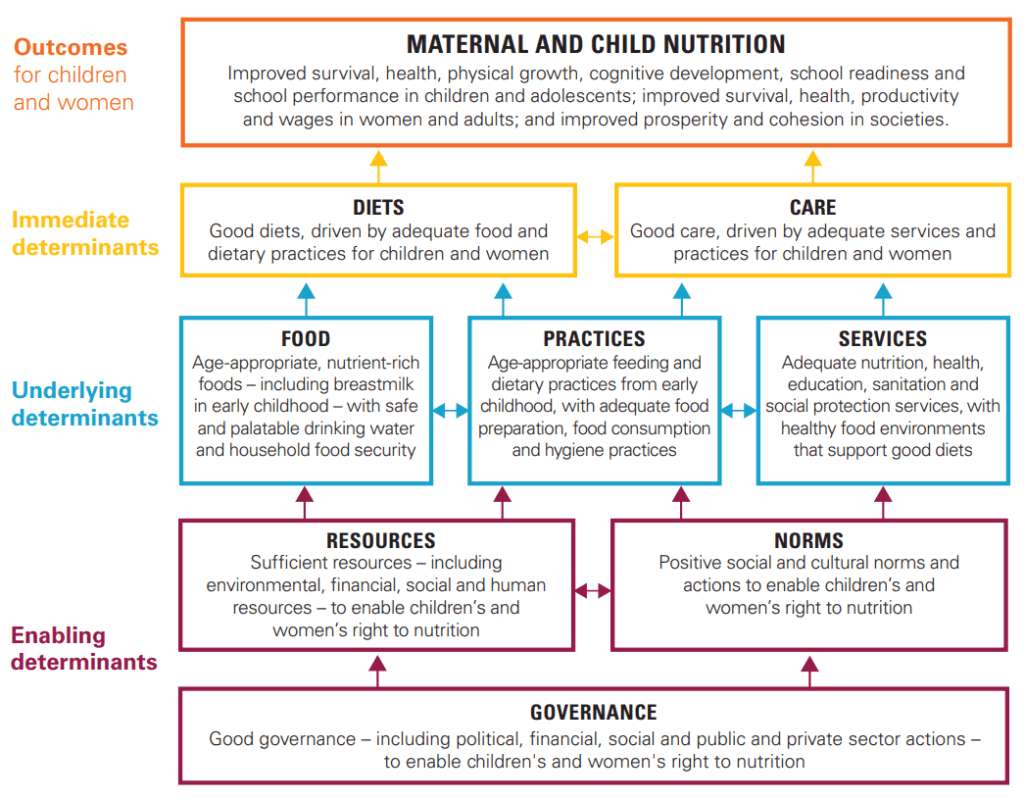 UNICEF Conceptual Framework on the Determinants of Maternal and Child Nutrition