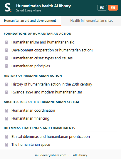 Humanitarian health AI library